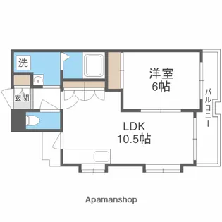 メゾンドール稲野【1階】の間取り