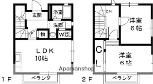 アゼリア塚口B棟【101号室】の間取り