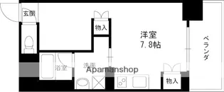 ベルファース尼崎【711号室】の間取り