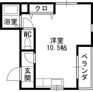 エレメンツアクア【201号室】の間取り