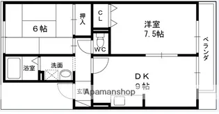 ファミール瑞穂【1階】の間取り