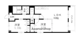 ブランシェ新伊丹【1階】の間取り