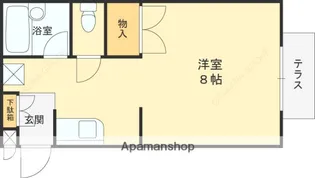 ヴィラ上ヶ原【1階】の間取り