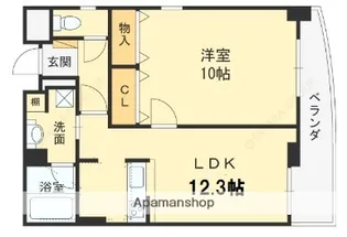 兵庫県西宮市羽衣町【マンション】の間取り