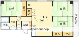 芦屋プラザ【1階】の間取り