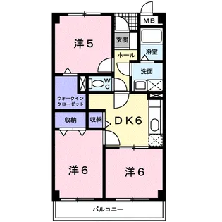 エレガントⅠ【3階】の間取り