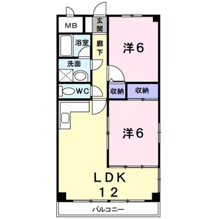 サンクレールⅡ【2階】の間取り