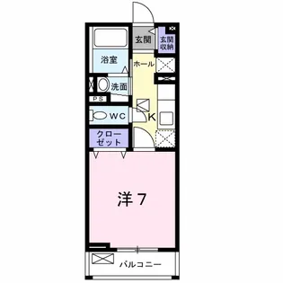 シャロル東園田【1階】の間取り