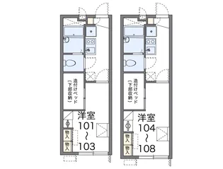 レオパレスM&KUZUMASA【2階】の間取り