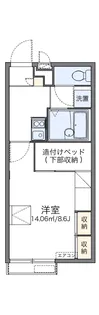レオパレス辻九第三【202号室】の間取り