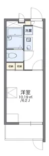 レオパレスクレール猪名寺【1階】の間取り