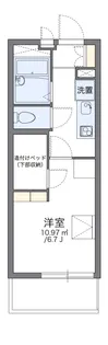 レオパレス阪急塚口【1階】の間取り