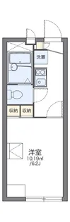 レオパレス上坂部【206号室】の間取り
