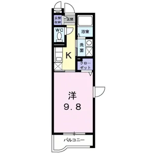ランデュール瑞穂【1階】の間取り