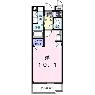 クレメント昆陽【3階】の間取り