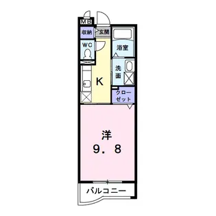アドラブール【1階】の間取り