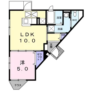 エテルノ阪急伊丹PLUS【1階】の間取り