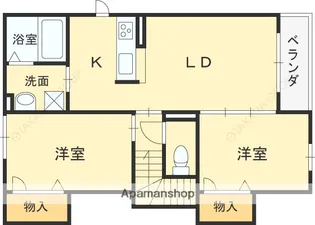 シャーメゾンアムール【2階】の間取り