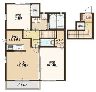 ORANGE STEP 武庫之荘【202号室号室】の間取り