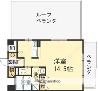 兵庫県西宮市田代町【マンション】の間取り