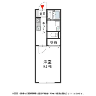 七朝辻【106号室号室】の間取り