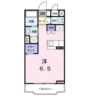 1Kの間取り画像