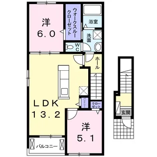SOUZA田能【2階】の間取り