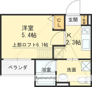 リアン瓦宮【2階】の間取り
