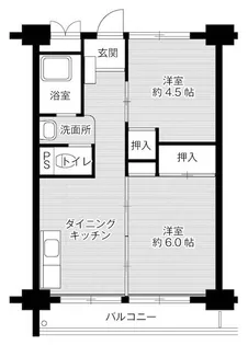 ビレッジハウス南清水タワー1号棟【0717号室】の間取り