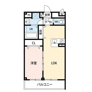 アンプルールフェール エタン セルマン昆陽【2階】の間取り