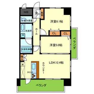 ピュールラルゴ【5階】の間取り