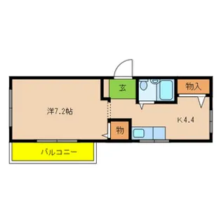メゾンヒカリ【102号室号室】の間取り