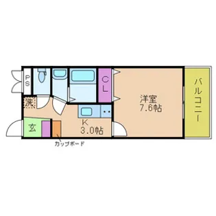 フラミンガム武庫之荘【3階】の間取り