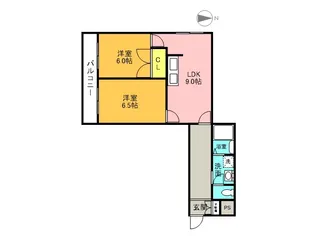 グリュックミリオンベル【3階】の間取り