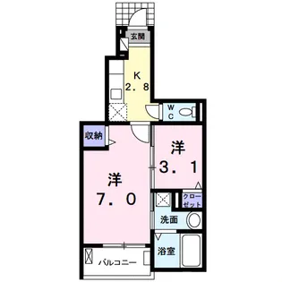 インプレス【1階】の間取り