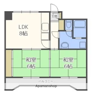 ルミエール立花【5階】の間取り