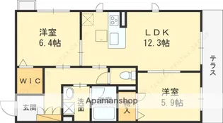 D’S COURT塚口【103号室】の間取り