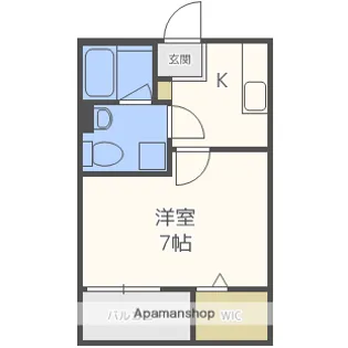コンパルサ次屋【103号室】の間取り