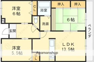 エクセル東ノ台【3階】の間取り