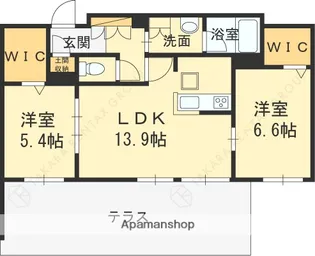 SHA MAISON GRAND LUCE【1階】の間取り