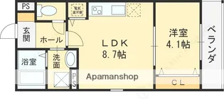 大阪府東大阪市金岡3丁目【アパート】の間取り
