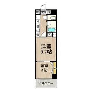 パークモダン伊丹【1階】の間取り