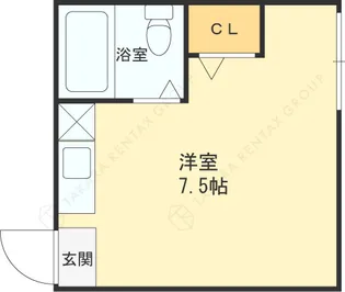 ヴィラ若江【205号室】の間取り