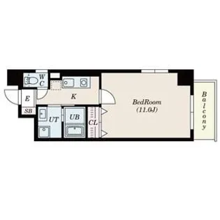プライマル西宮夙川【2階】の間取り