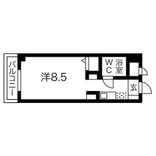 猪名寺パークマンションII【803号室】の間取り