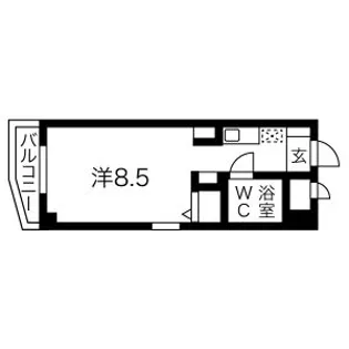 猪名寺パークマンションII【707号室】の間取り