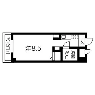 猪名寺パークマンションII【405号室】の間取り
