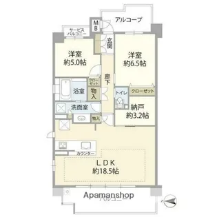 プレイズ塚口【5階】の間取り