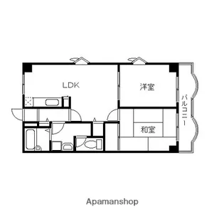 兵庫県芦屋市南宮町【マンション】の間取り
