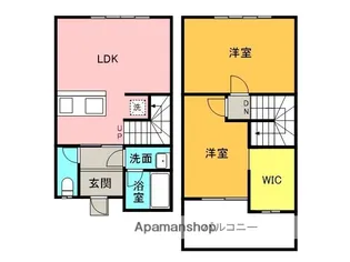フォレスタ伊丹坂(イタミザカ)【3号室】の間取り